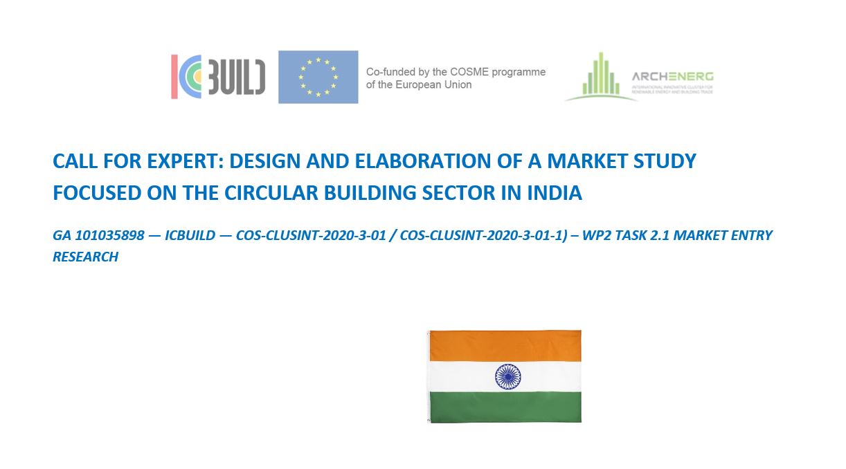 ICBUILD India call for expert - big