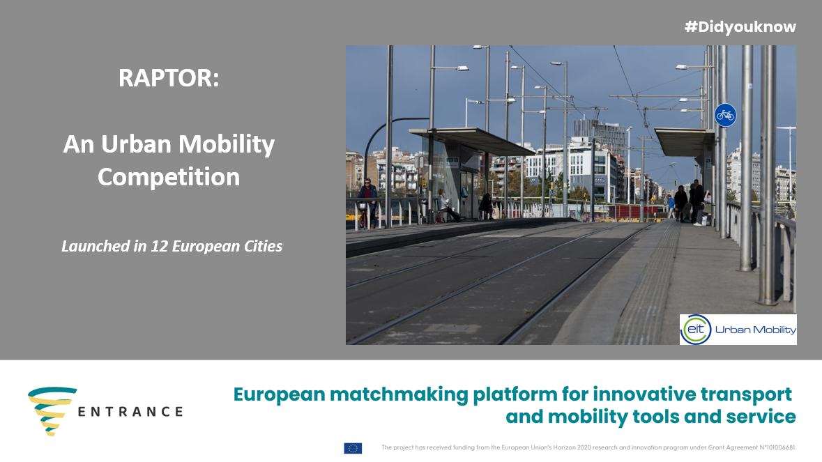 Meet the 12 start-ups with innovative solutions that will solve urban  mobility challenges across Europe! – RAPTOR Project