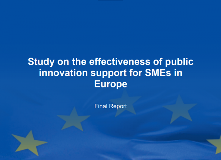 Study on effectiveness of innovation support for SMEs cover 