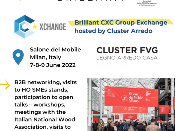 New Brilliant CXC hosted by Cluster Arredo