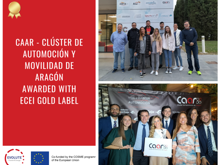 CAAR AWARDED THE GOLD LABEL BY European Cluster Excellence Initiative (ECEI)_0