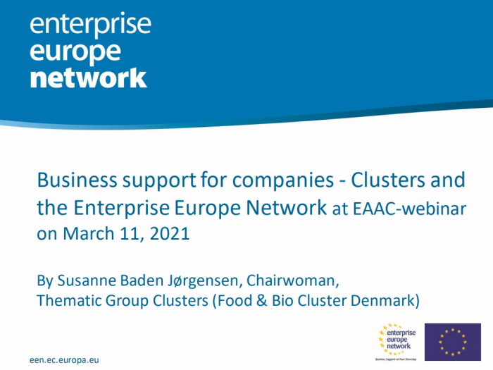 Enterprise Europe Network webinar EAC