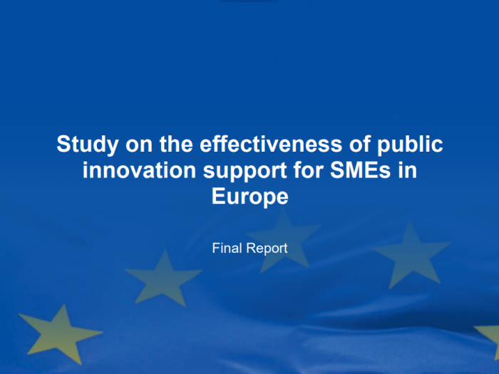 Study on effectiveness of innovation support for SMEs cover 